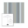 Picture of Marco Blue Grey | 7.5' Fiberglass Market Umbrella Sunbrella® Awning Fabric