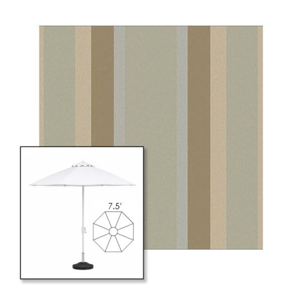 Picture of Marco Sandstone | 7.5' Fiberglass Market Umbrella Sunbrella® Awning Fabric