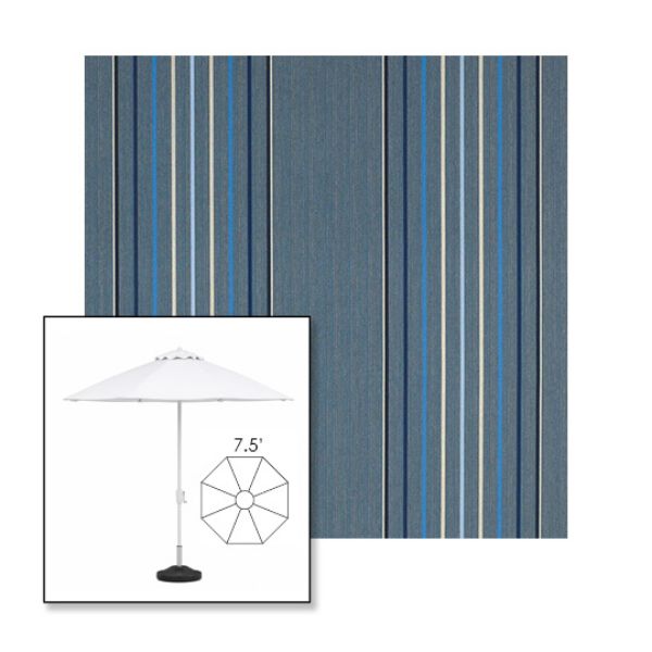 Picture of Motive Denim | 7.5' Fiberglass Market Umbrella Sunbrella® Awning Fabric