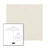 Picture of Oyster | 7.5' Fiberglass Market Umbrella Sunbrella® Awning Fabric