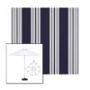 Picture of Captain Navy Natural Classic | 9' Fiberglass Market Umbrella Sunbrella® Awning Fabric