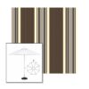 Picture of Emblem Badger | 9' Fiberglass Market Umbrella Sunbrella® Awning Fabric
