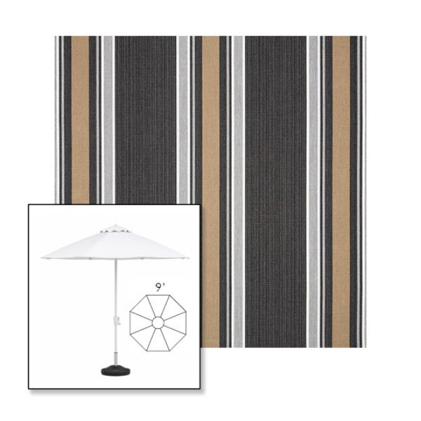 Picture of Emblem Classic | 9' Fiberglass Market Umbrella Sunbrella® Awning Fabric