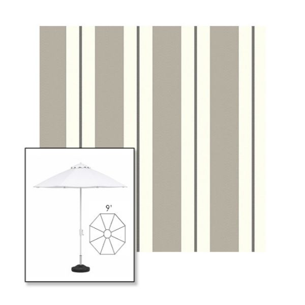 Picture of Equate Cashmere | 9' Fiberglass Market Umbrella Sunbrella® Awning Fabric