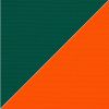Picture of Forest Green Orange | 9' Fiberglass Market Umbrella Sunbrella® Awning Fabric