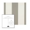 Picture of Manhattan Fog | 9' Fiberglass Market Umbrella Sunbrella® Awning Fabric