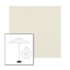 Picture of Oyster | 9' Fiberglass Market Umbrella Sunbrella® Awning Fabric