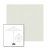 Picture of Silver | 9' Fiberglass Market Umbrella Sunbrella® Awning Fabric