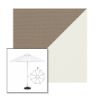 Picture of Taupe Natural | 9' Fiberglass Market Umbrella Sunbrella® Awning Fabric