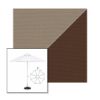 Picture of Taupe True Brown | 9' Fiberglass Market Umbrella Sunbrella® Awning Fabric