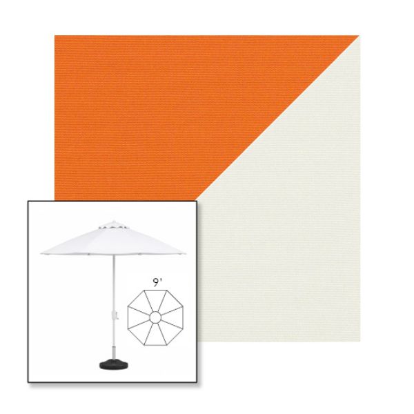 Picture of Tuscan Natural | 9' Fiberglass Market Umbrella Sunbrella® Awning Fabric
