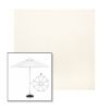 Picture of White | 9' Fiberglass Market Umbrella Sunbrella® Awning Fabric