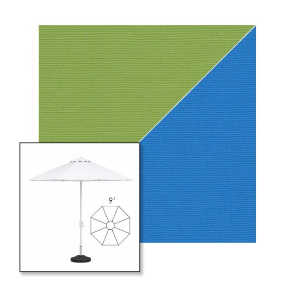 Picture of Ginkgo Capri | 9' Fiberglass Market Umbrella Sunbrella® Awning Fabric