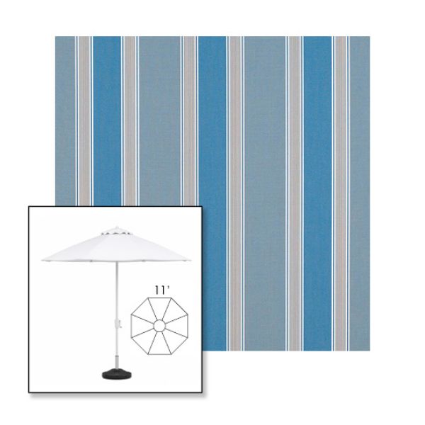 Picture of Baycrest Sky | 11' Fiberglass Market Umbrella Sunbrella® Awning Fabric