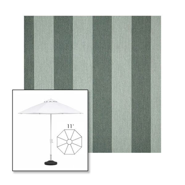 Picture of Beaufort Sagebrush | 11' Fiberglass Market Umbrella Sunbrella® Awning Fabric