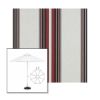 Picture of Burgundy Black White | 11' Fiberglass Market Umbrella Sunbrella® Awning Fabric