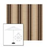 Picture of Chip Fancy Chocolate | 11' Fiberglass Market Umbrella Sunbrella® Awning Fabric