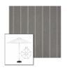 Picture of Cooper Ash | 11' Fiberglass Market Umbrella Sunbrella® Awning Fabric