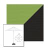 Picture of Ginkgo Black | 11' Fiberglass Market Umbrella Sunbrella® Awning Fabric