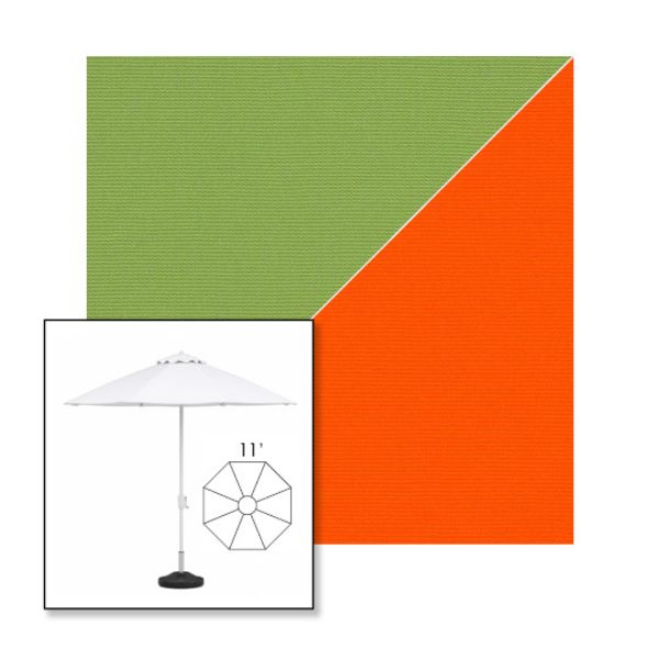Picture of Ginkgo Orange | 11' Fiberglass Market Umbrella Sunbrella® Awning Fabric