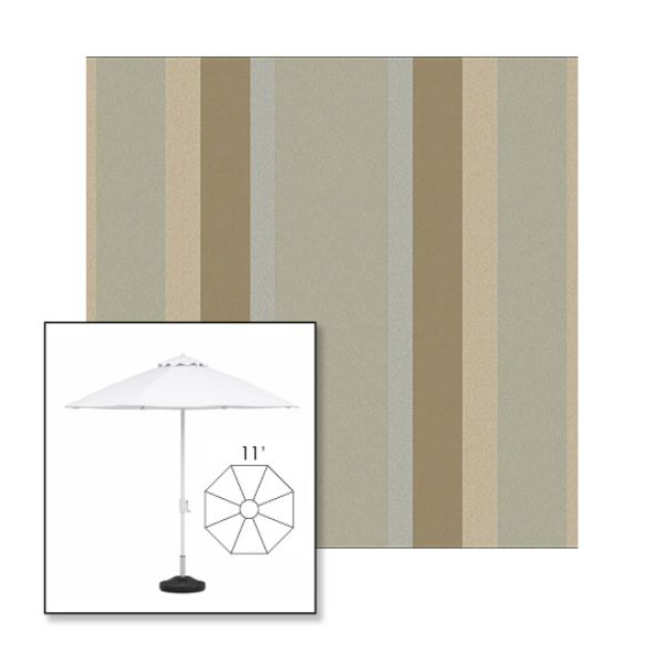 Picture of Marco Sandstone | 11' Fiberglass Market Umbrella Sunbrella® Awning Fabric