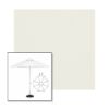 Picture of Natural | 11' Fiberglass Market Umbrella Sunbrella® Awning Fabric