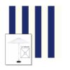 Picture of Beaufort Captain Navy | 5.5' Fiberglass Market Umbrella Sunbrella® Awning Fabric