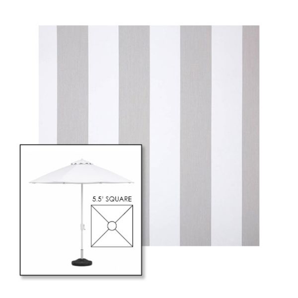 Picture of Beaufort Cloud | 5.5' Fiberglass Market Umbrella Sunbrella® Awning Fabric