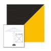 Picture of Black Yellow | 5.5' Fiberglass Market Umbrella Sunbrella® Awning Fabric