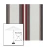 Picture of Burgundy Black White | 5.5' Fiberglass Market Umbrella Sunbrella® Awning Fabric