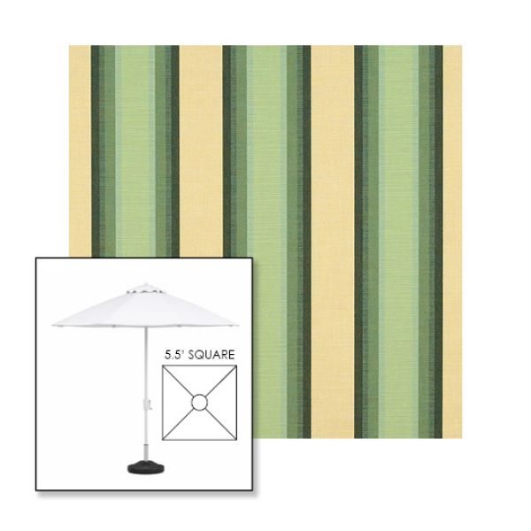 Picture of Colonnade Juniper | 5.5' Fiberglass Market Umbrella Sunbrella® Awning Fabric