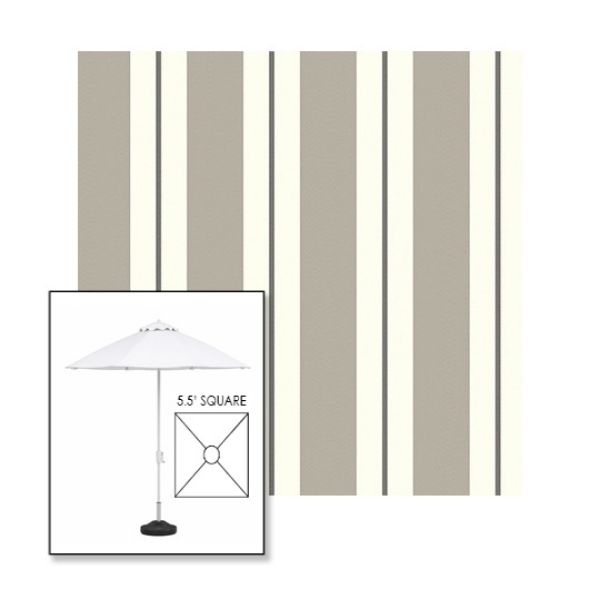 Picture of Equate Cashmere | 5.5' Fiberglass Market Umbrella Sunbrella® Awning Fabric