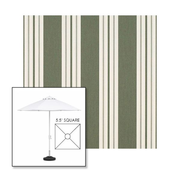 Picture of Fern Classic | 5.5' Fiberglass Market Umbrella Sunbrella® Awning Fabric