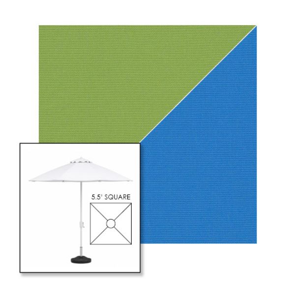 Picture of Ginkgo Capri | 5.5' Fiberglass Market Umbrella Sunbrella® Awning Fabric