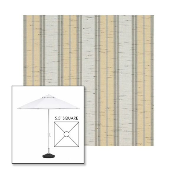 Picture of Grey Beige Chip Fancy | 5.5' Fiberglass Market Umbrella Sunbrella® Awning Fabric