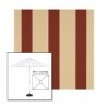 Picture of Havelock Brick | 5.5' Fiberglass Market Umbrella Sunbrella® Awning Fabric