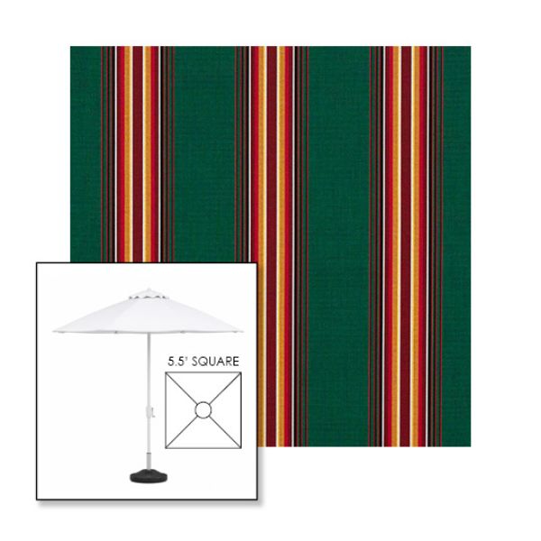 Picture of Hemlock Tweed Fancy | 5.5' Fiberglass Market Umbrella Sunbrella® Awning Fabric