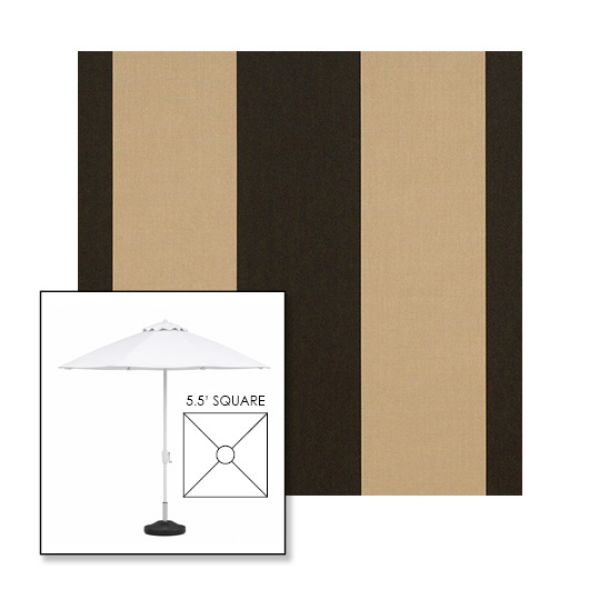 Picture of Manhattan Classic | 5.5' Fiberglass Market Umbrella Sunbrella® Awning Fabric