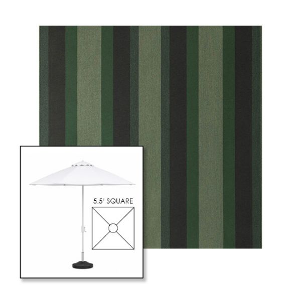 Picture of Marco Olive | 5.5' Fiberglass Market Umbrella Sunbrella® Awning Fabric
