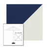 Picture of Marine Blue Silver | 5.5' Fiberglass Market Umbrella Sunbrella® Awning Fabric