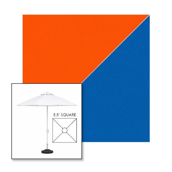 Picture of Orange Pacific | 5.5' Fiberglass Market Umbrella Sunbrella® Awning Fabric