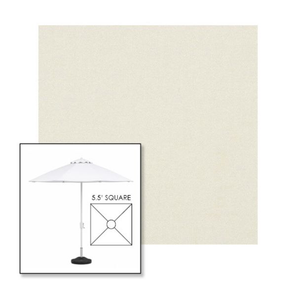 Picture of Oyster | 5.5' Fiberglass Market Umbrella Sunbrella® Awning Fabric