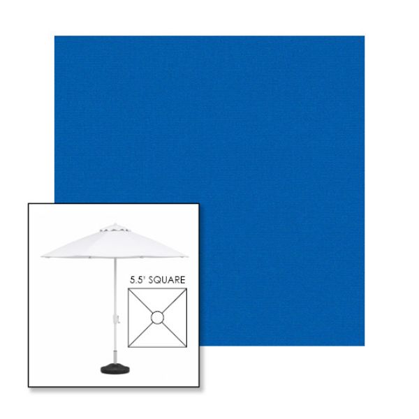 Picture of Pacific Blue | 5.5' Fiberglass Market Umbrella Sunbrella® Awning Fabric