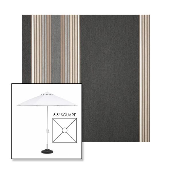 Picture of Tillman Shale | 5.5' Fiberglass Market Umbrella Sunbrella® Awning Fabric