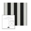 Picture of Beaufort Black White | 6.5' Fiberglass Market Umbrella Sunbrella® Awning Fabric