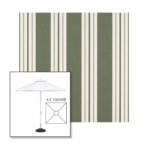 Picture of Fern Classic | 6.5' Fiberglass Market Umbrella Sunbrella® Awning Fabric
