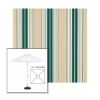 Picture of Forest Green Beige Natural Fancy | 6.5' Fiberglass Market Umbrella Sunbrella® Awning Fabric