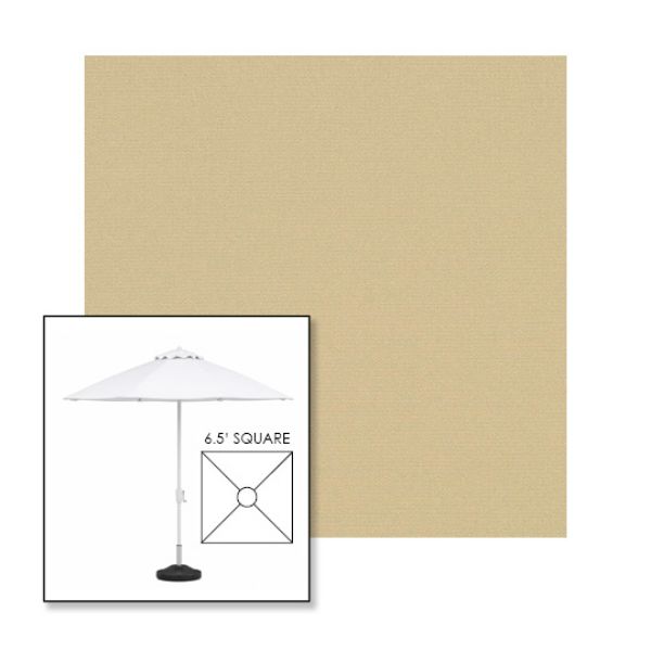 Picture of Linen | 6.5' Fiberglass Market Umbrella Sunbrella® Awning Fabric