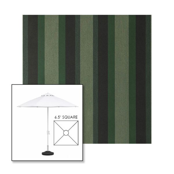 Picture of Marco Olive | 6.5' Fiberglass Market Umbrella Sunbrella® Awning Fabric