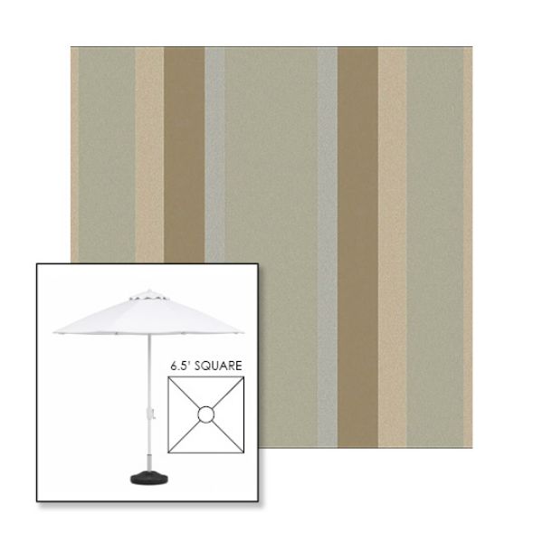 Picture of Marco Sandstone | 6.5' Fiberglass Market Umbrella Sunbrella® Awning Fabric